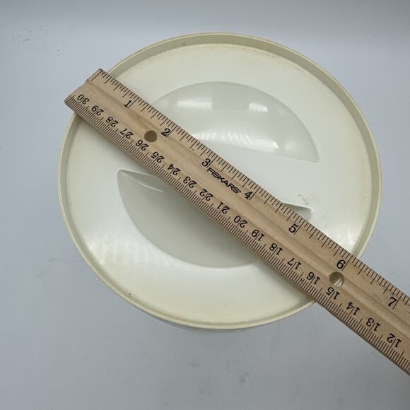 4 Vintage Pyrex Glass Canisters Set See 'n Store Jars Mushroom Veggies USA - Picture 4 of 12